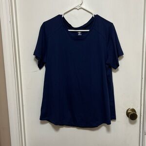 Classic Navy Blue Short Sleeve Top